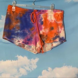 Wild Fable- Tie Dyed Tie Front Shorts size Medium
